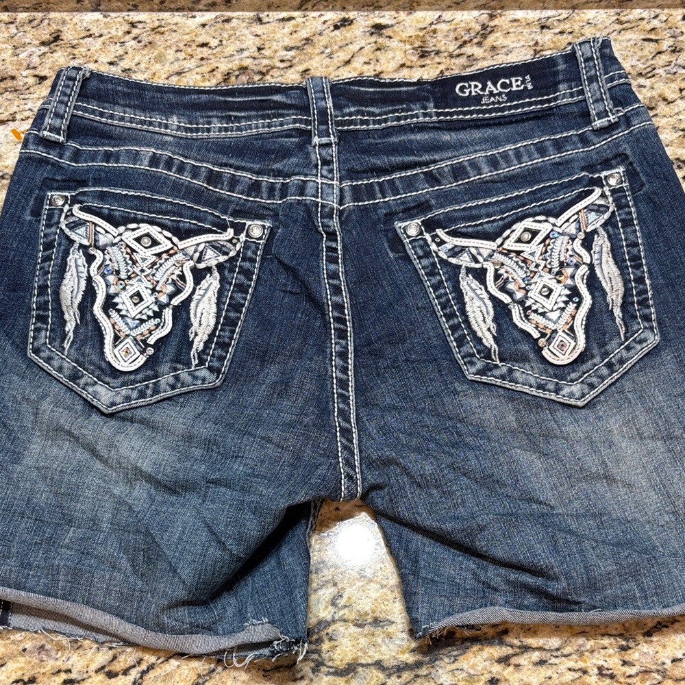 Grace Easy Fit Denim Shorts